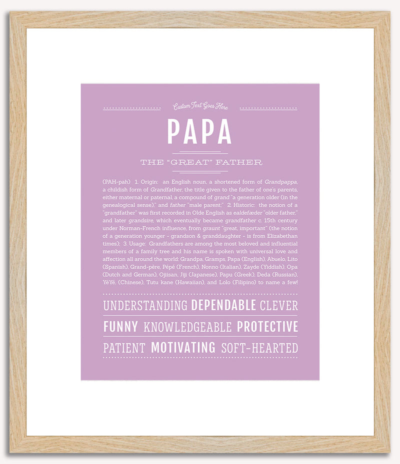 Papa | Name Art Print