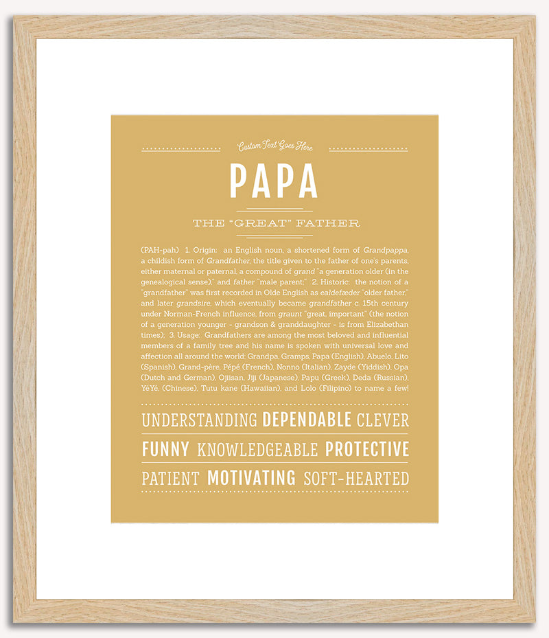 Papa | Name Art Print