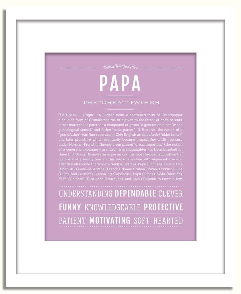 Frame Options | Lilac | White Frame, Matted