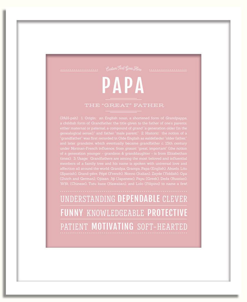 Frame Options | Dusty Rose | White Frame, Matted