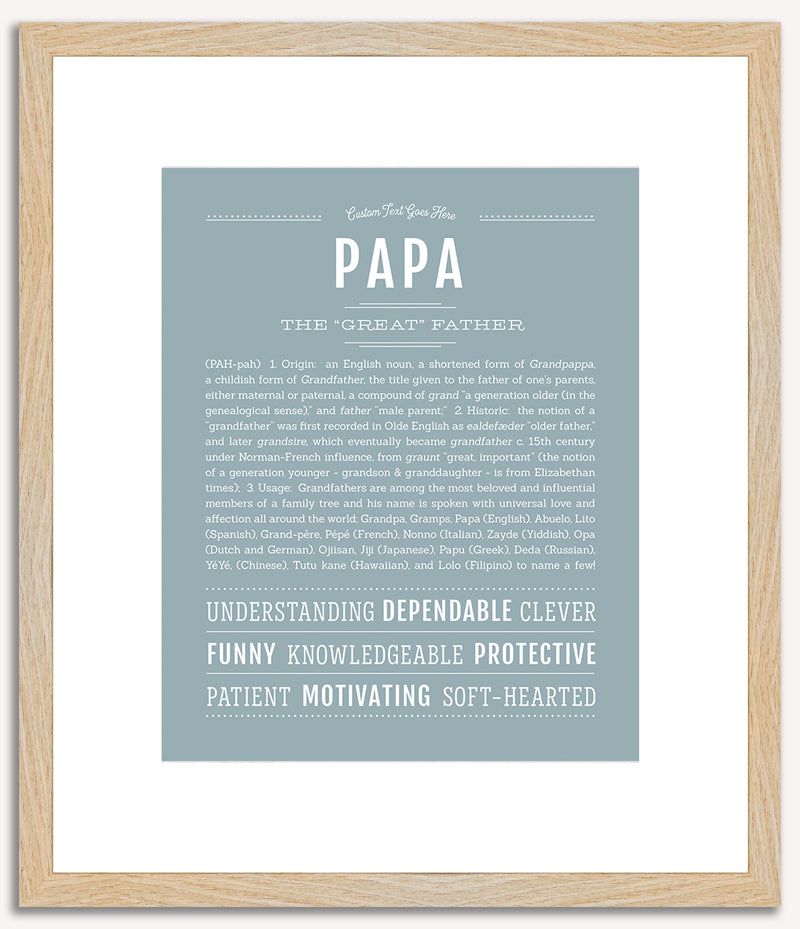 Papa | Name Art Print