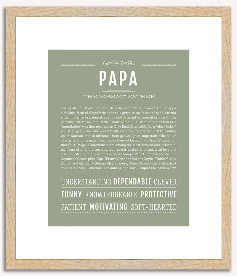 Papa | Name Art Print