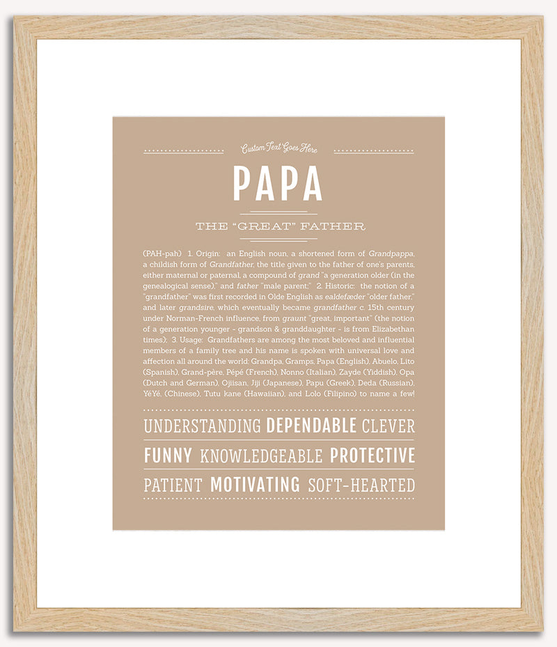 Papa | Name Art Print