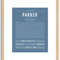 Parker (male) | Name Art Print