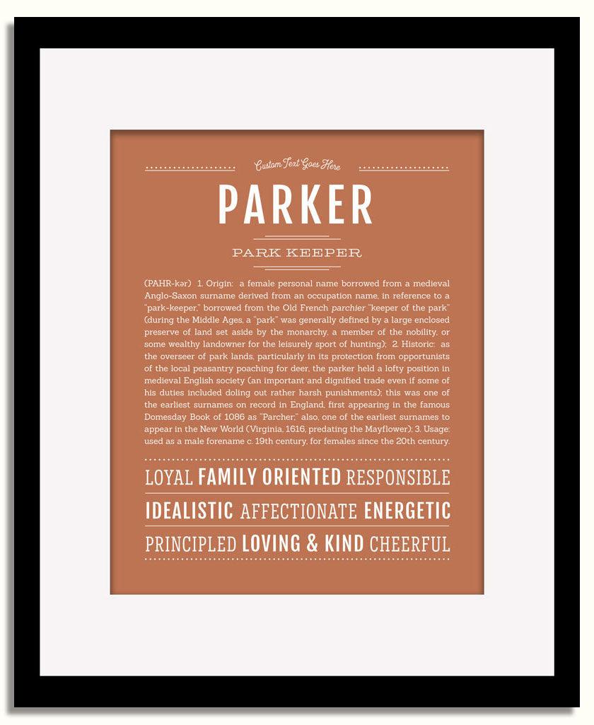 Frame Options | Terra Cotta | Black Frame, Matted