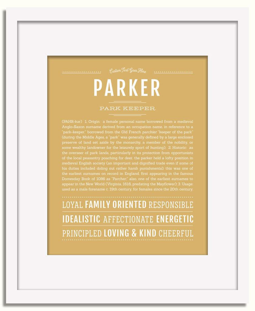 Frame Options | Matte Gold | White Frame, Matted