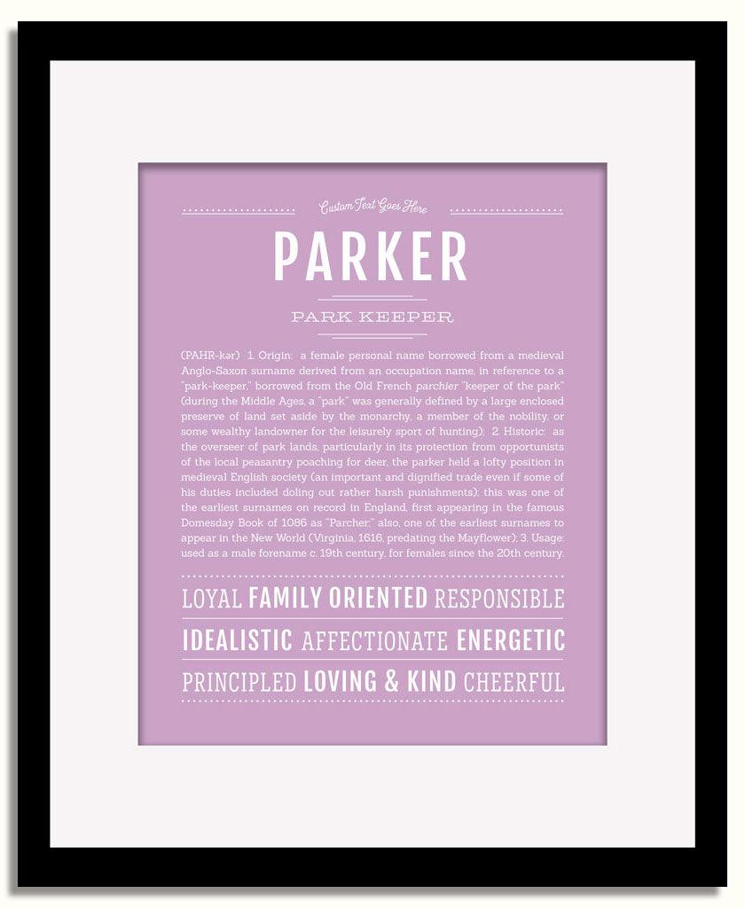 Frame Options | Lilac | Black Frame, Matted