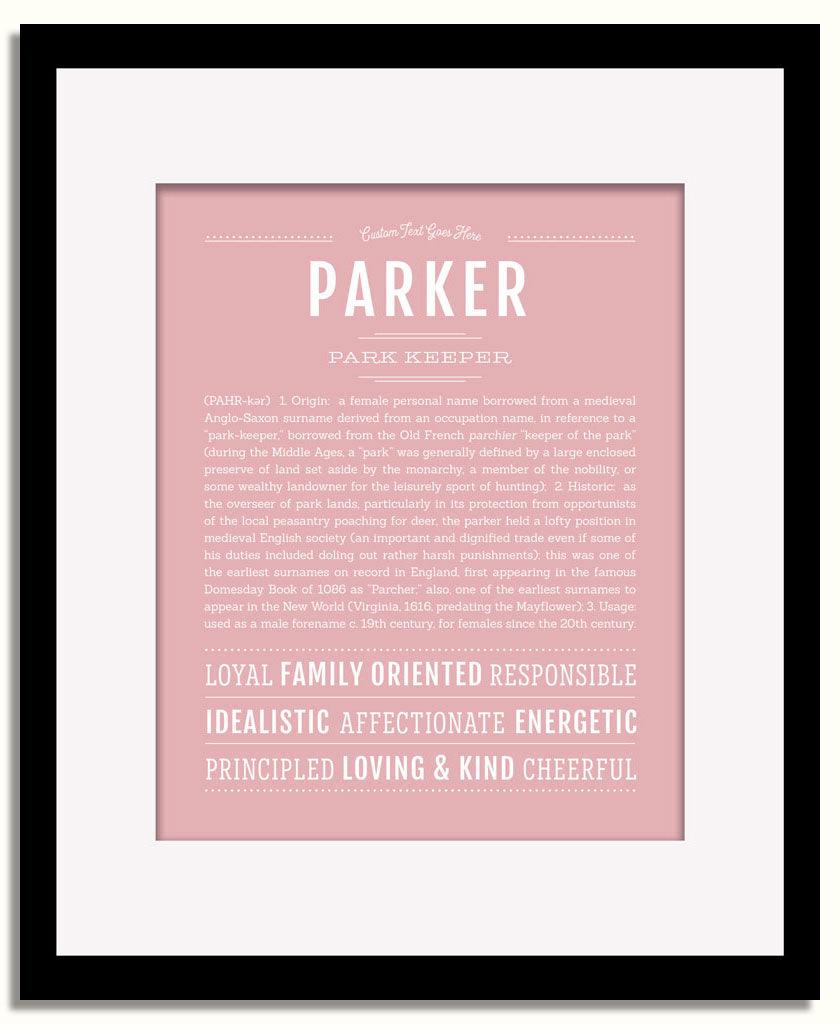 Frame Options | Dusty Rose | Black Frame, Matted