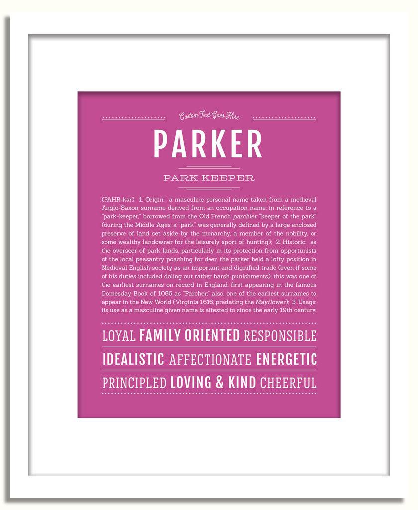 Frame Options | Dark Pink | White Frame, Matted