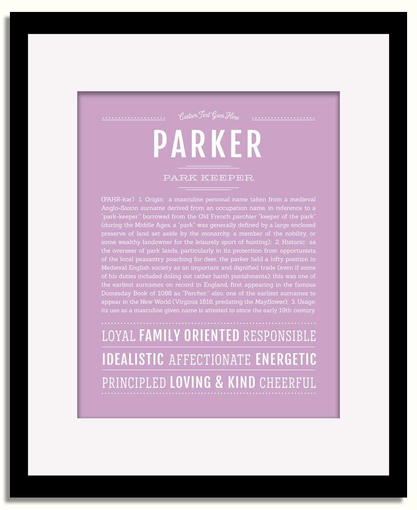 Frame Options | Lilac | Black Frame, Matted