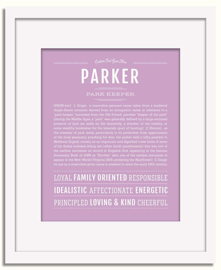 Frame Options | Lilac | White Frame, Matted