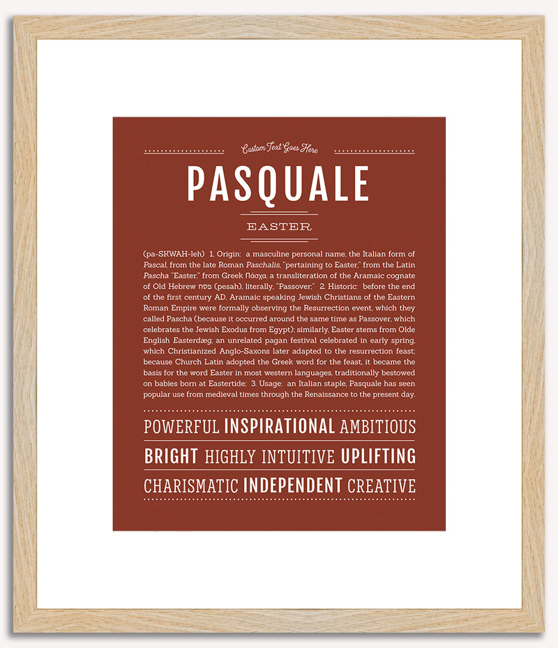 Pasquale | Name Art Print