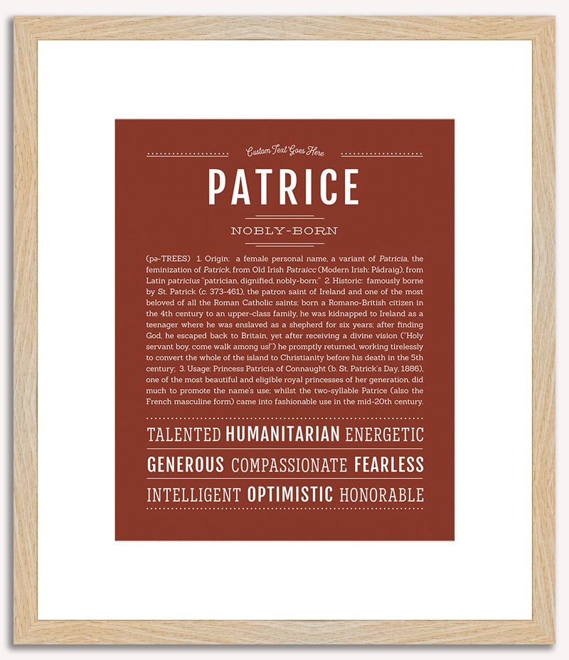 Patrice | Name Art Print