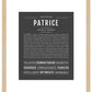 Patrice | Name Art Print