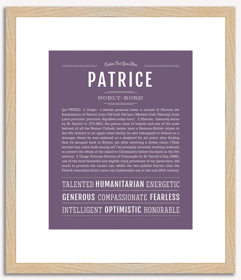 Patrice | Name Art Print