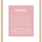 Patrice | Name Art Print