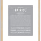 Patrice | Name Art Print