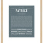 Patrice | Name Art Print