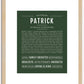 Patrick | Name Art Print