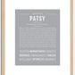 Patsy | Name Art Print