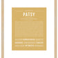 Patsy | Name Art Print