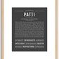 Patti | Name Art Print