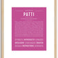 Patti | Name Art Print