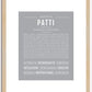 Patti | Name Art Print