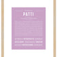 Patti | Name Art Print