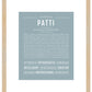 Patti | Name Art Print