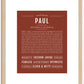 Paul | Name Art Print