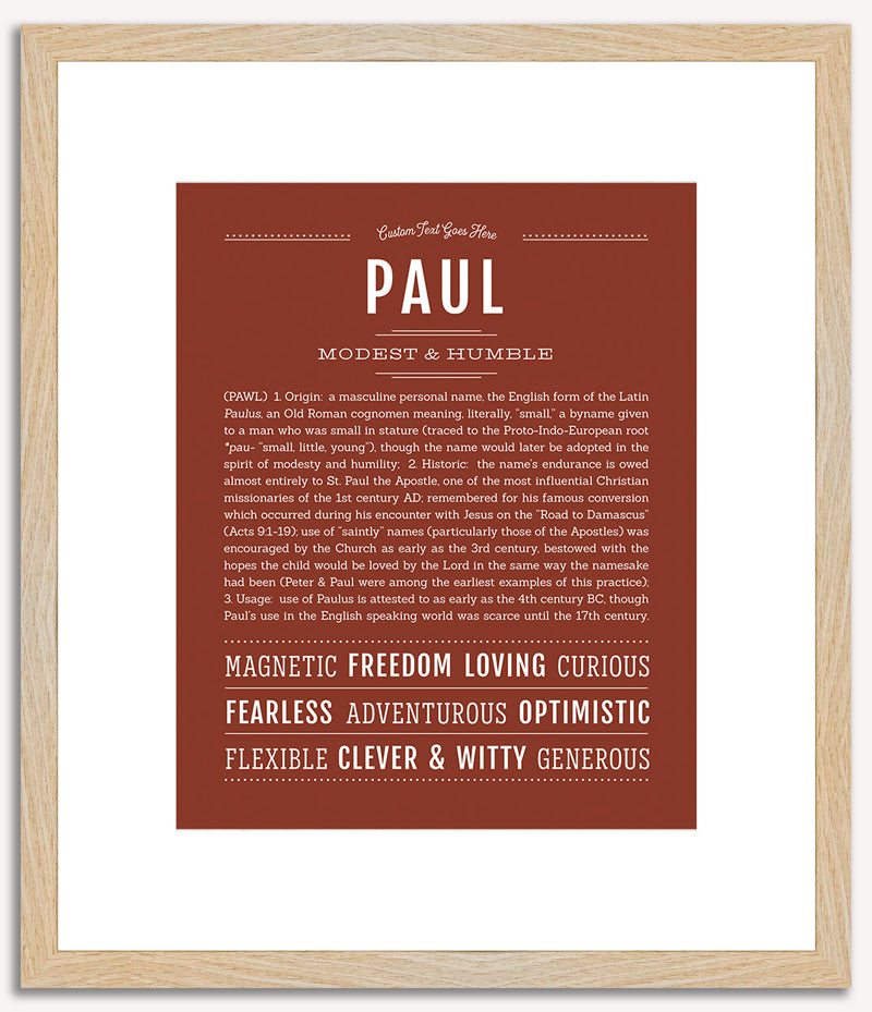 Paul | Name Art Print