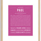 Paul | Name Art Print