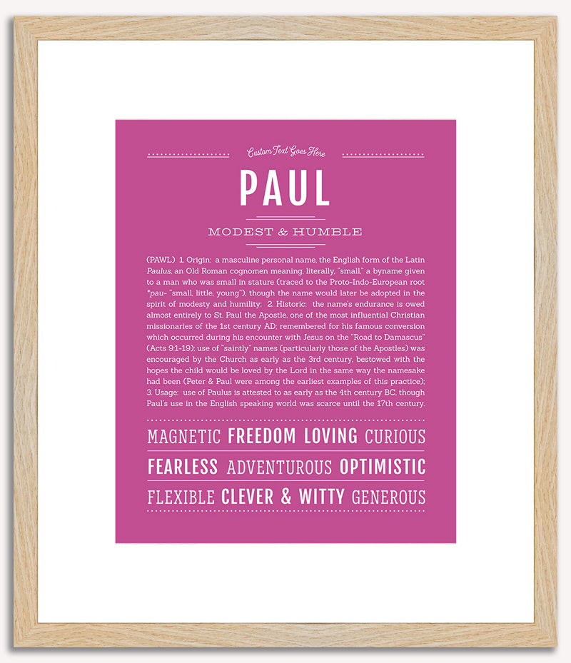 Paul | Name Art Print