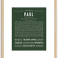 Paul | Name Art Print