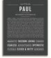 Paul | Name Art Print – Name Stories