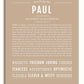 Paul | Name Art Print – Name Stories