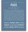 Paul | Name Art Print – Name Stories