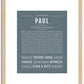 Paul | Name Art Print