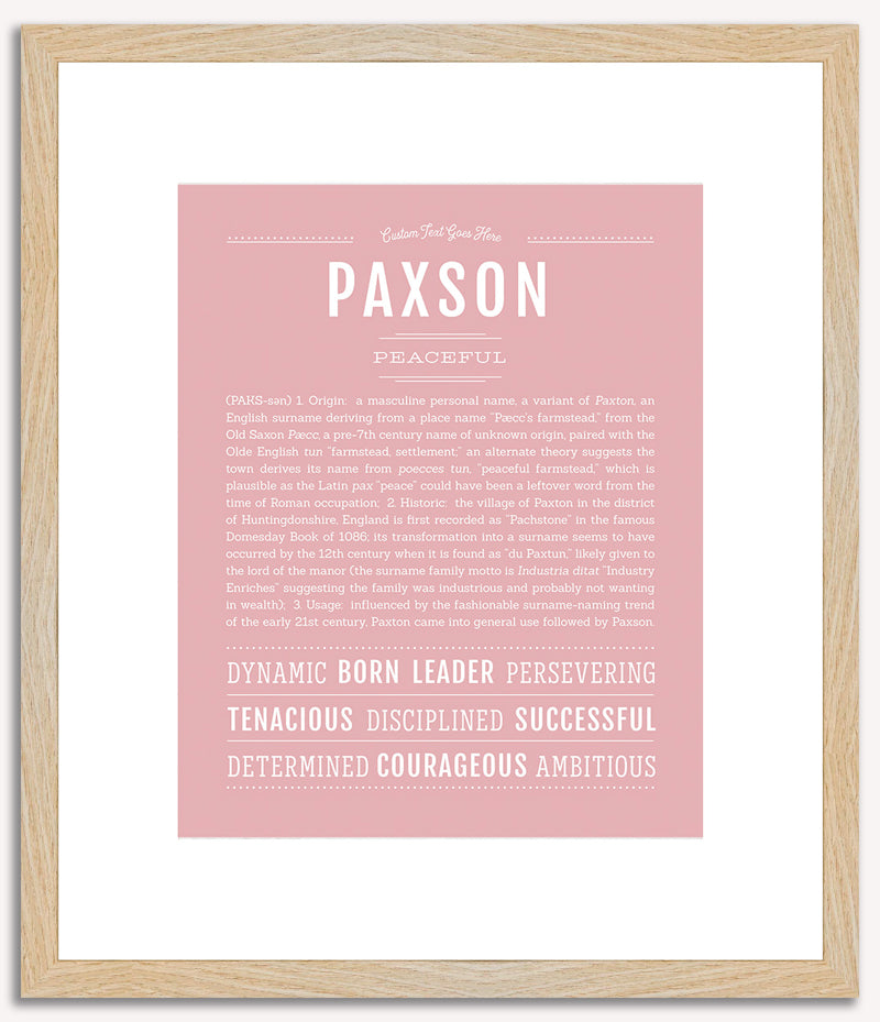 Paxson | Name Art Print