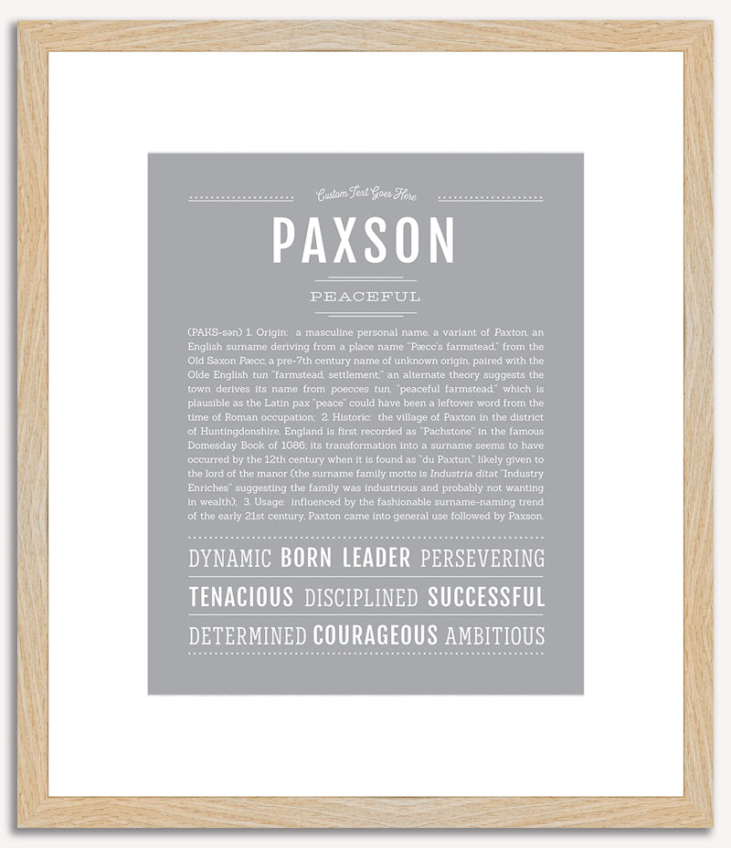 Paxson | Name Art Print