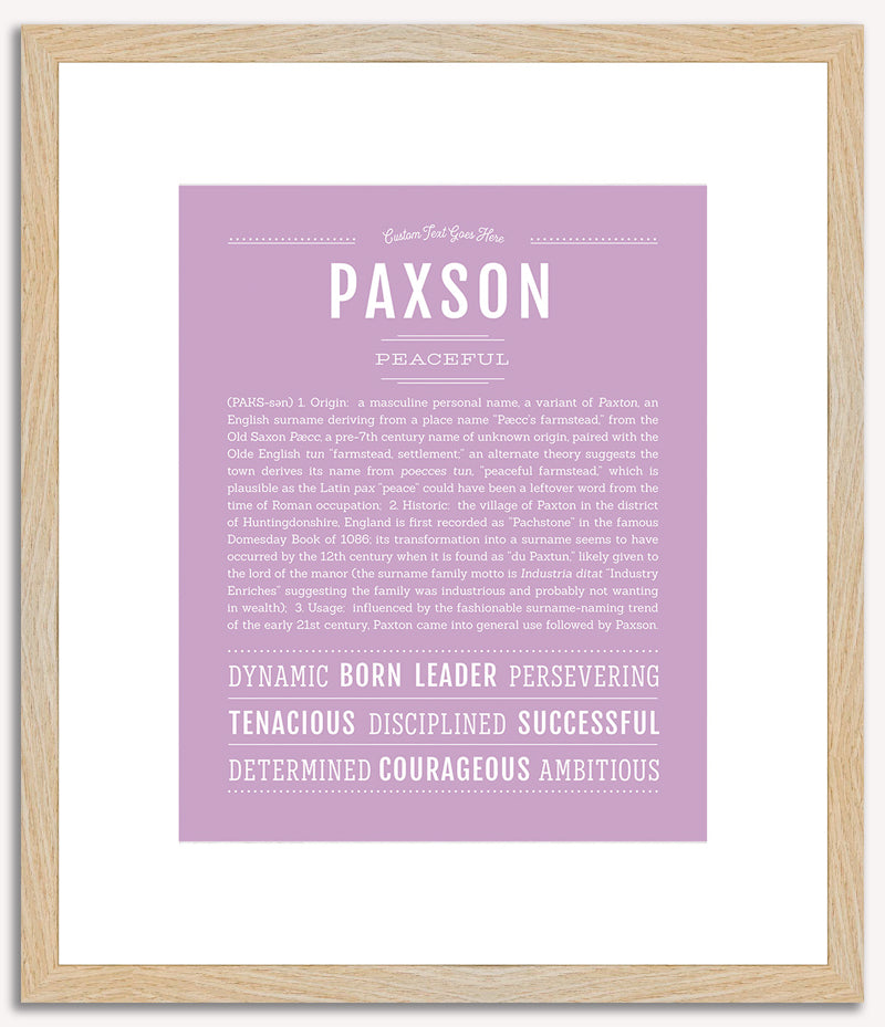 Paxson | Name Art Print