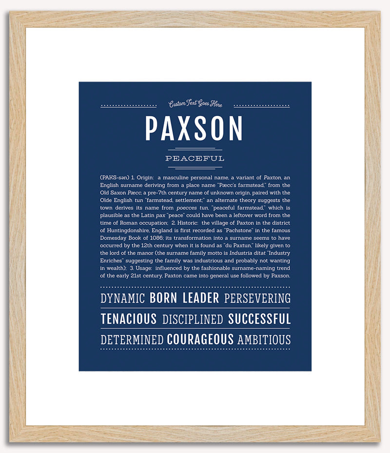 Paxson | Name Art Print