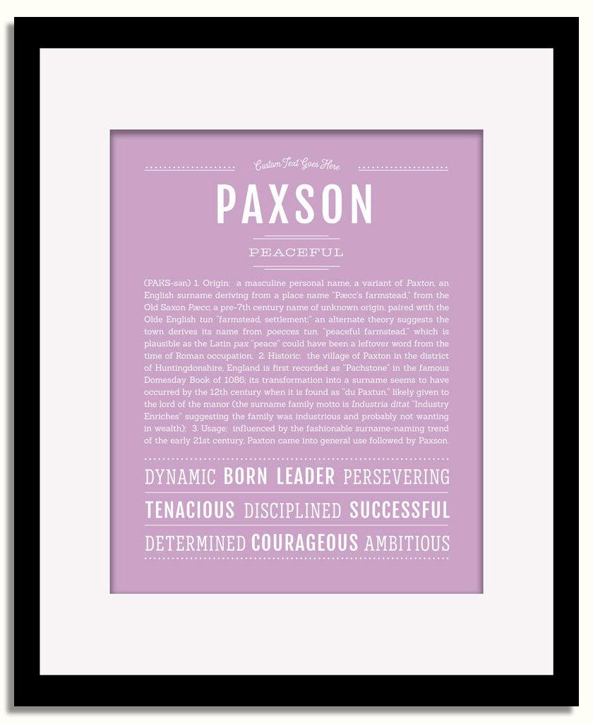 Frame Options | Lilac | Black Frame, Matted