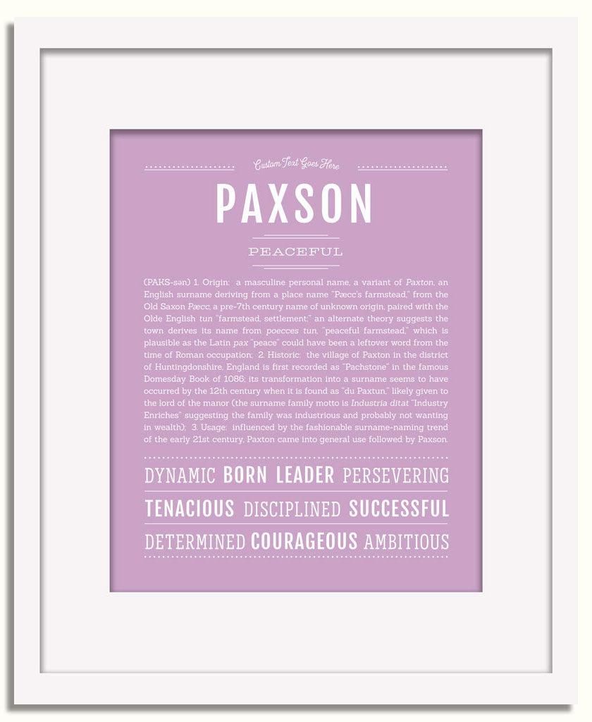 Frame Options | Lilac | White Frame, Matted