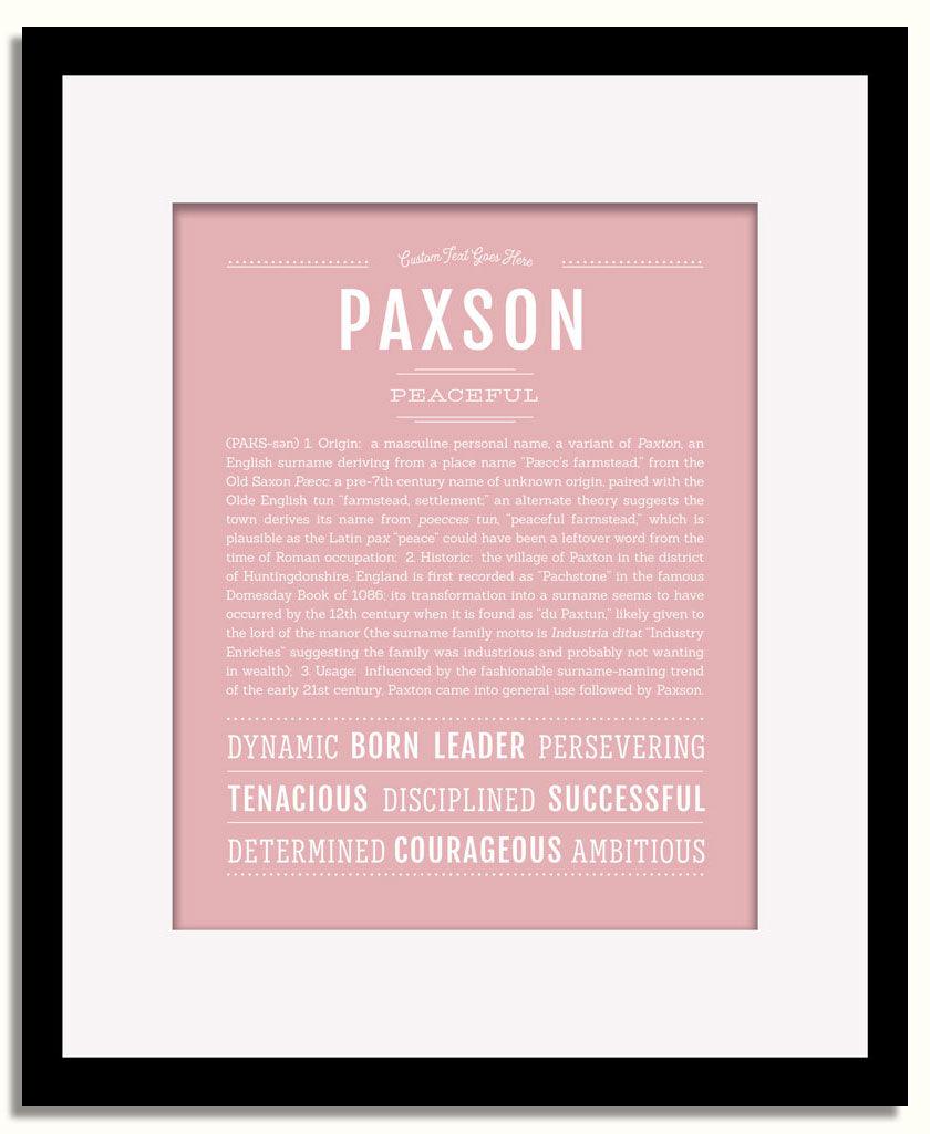 Frame Options | Dusty Rose | Black Frame, Matted