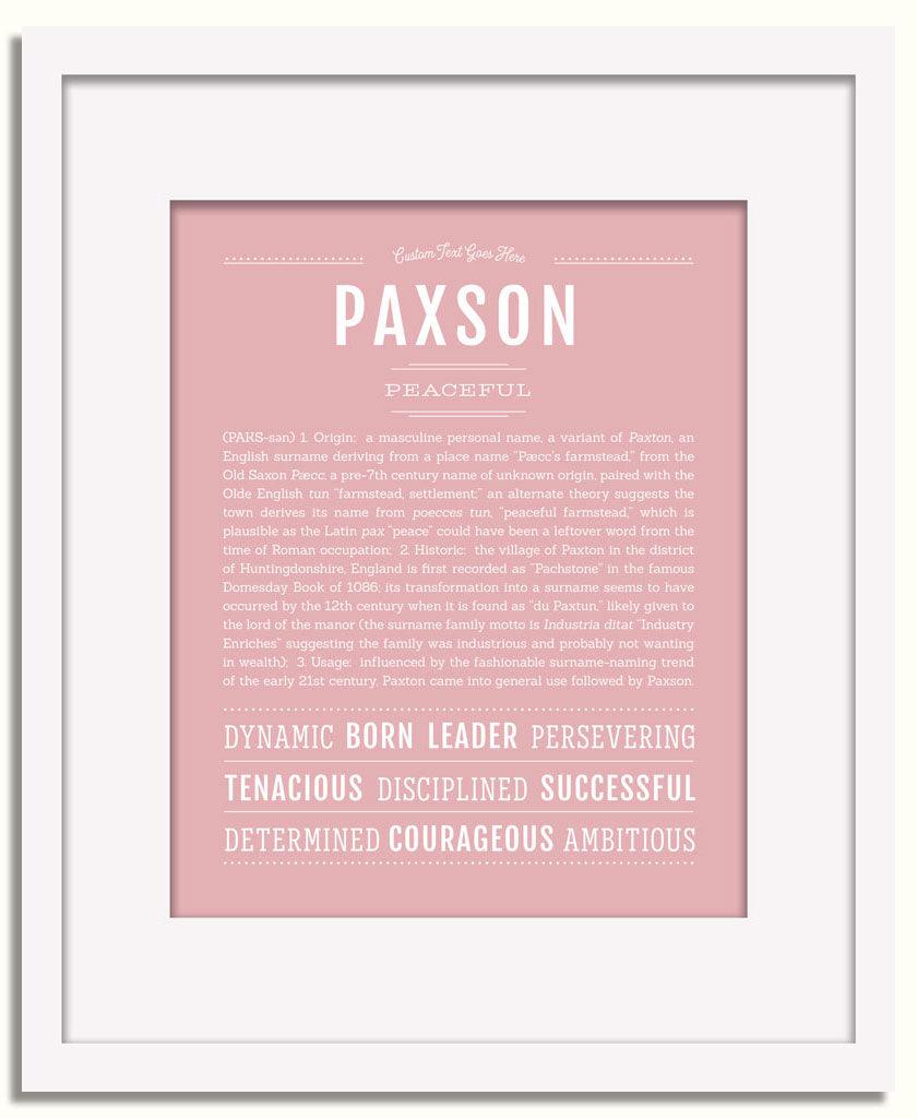 Frame Options | Dusty Rose | White Frame, Matted