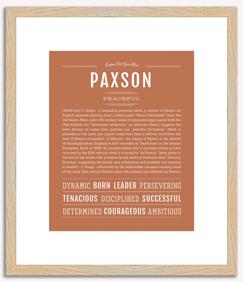 Paxson | Name Art Print