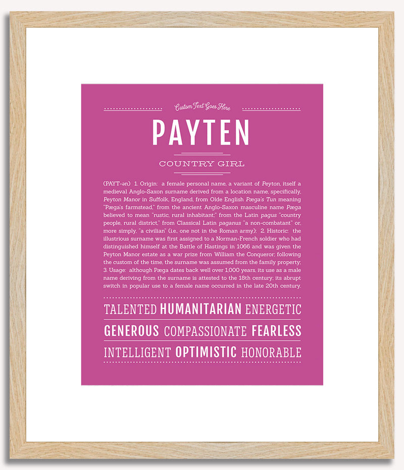 Payten | Name Art Print