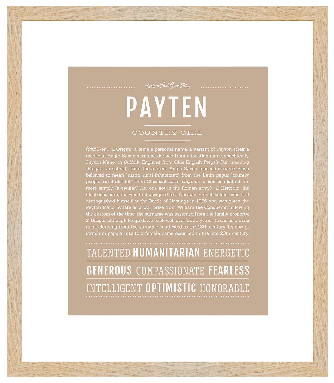 Payten | Name Art Print